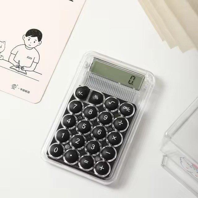 Student Calculator LCD Display Large Screen Siicone Buttons 8 - digit Handheld Study Electronic Calculator School… - Image 5