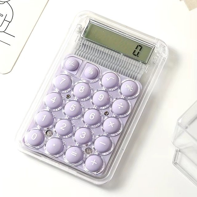 Student Calculator LCD Display Large Screen Siicone Buttons 8 - digit Handheld Study Electronic Calculator School… - Image 4