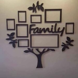 3d wall art family tree | Wooden Family Tree Photo Wall decoration