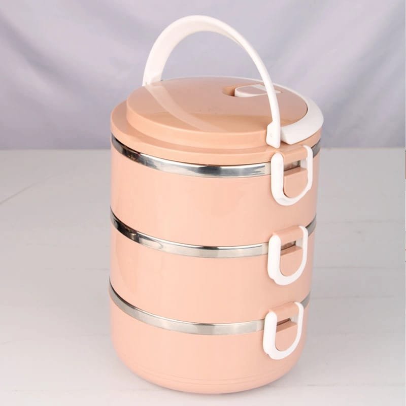 Multi - Layer Heat Preservation Stainless Steel Leakproof Lunch Box Food Container(random color) - Image 3