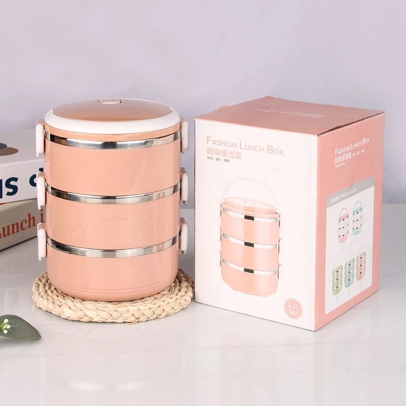 Multi - Layer Heat Preservation Stainless Steel Leakproof Lunch Box Food Container(random color) - Image 5