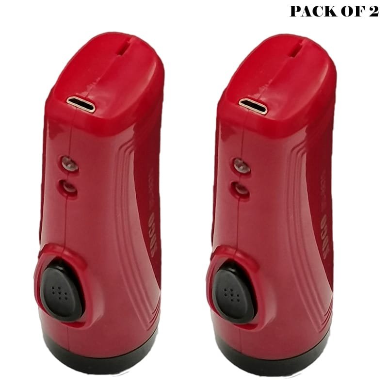 Pack Of 2 Multifunction Portable Super Bright USB Rechargeable Flashlights SD - 8670 - Image 2