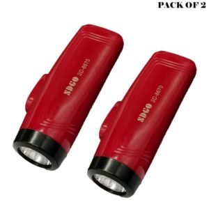 Pack Of 2 Multifunction Portable Super Bright USB Rechargeable Flashlights SD - 8670