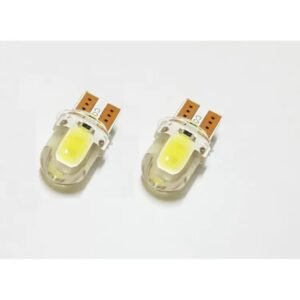 Pack of 2 T10 COB LED Bulbs Silicone Parking LED. 12v DC. Color White