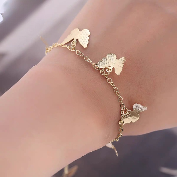 Beautiful Butterfly hand Charm BraceletPayal For Girls - Image 3