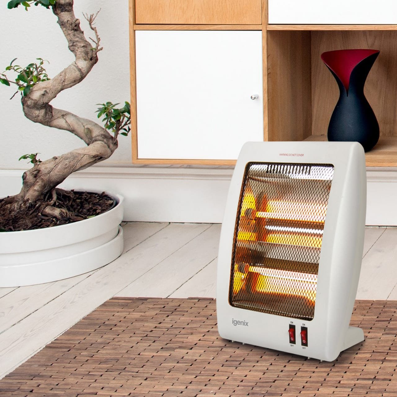Electric Quartz 800W 2 Rod Electric Heater (HS - 312)