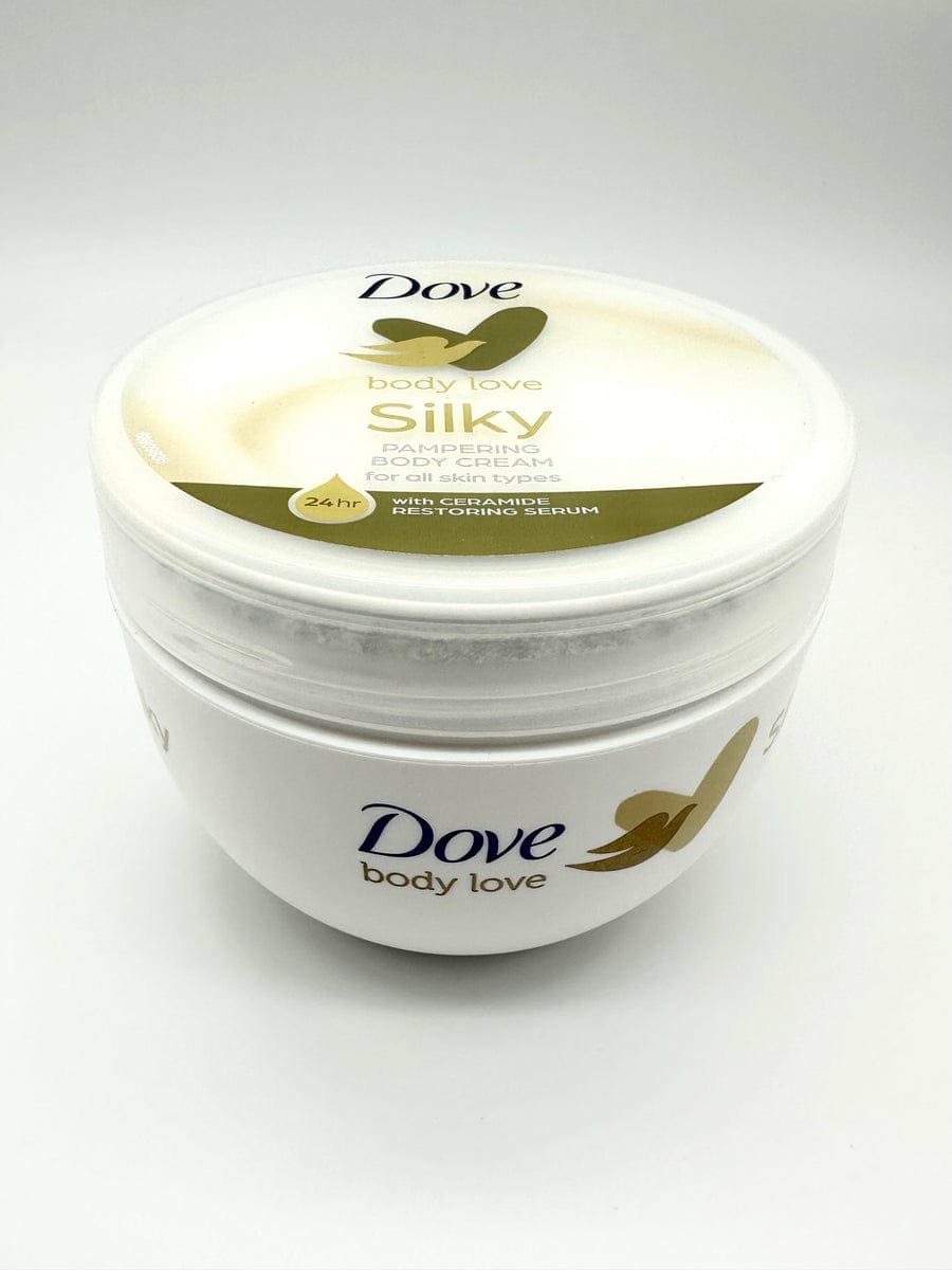 Dove Silky Moisturizing Body Cream (300 ml) - High Nutrients and Rich Essential Oils - Image 3