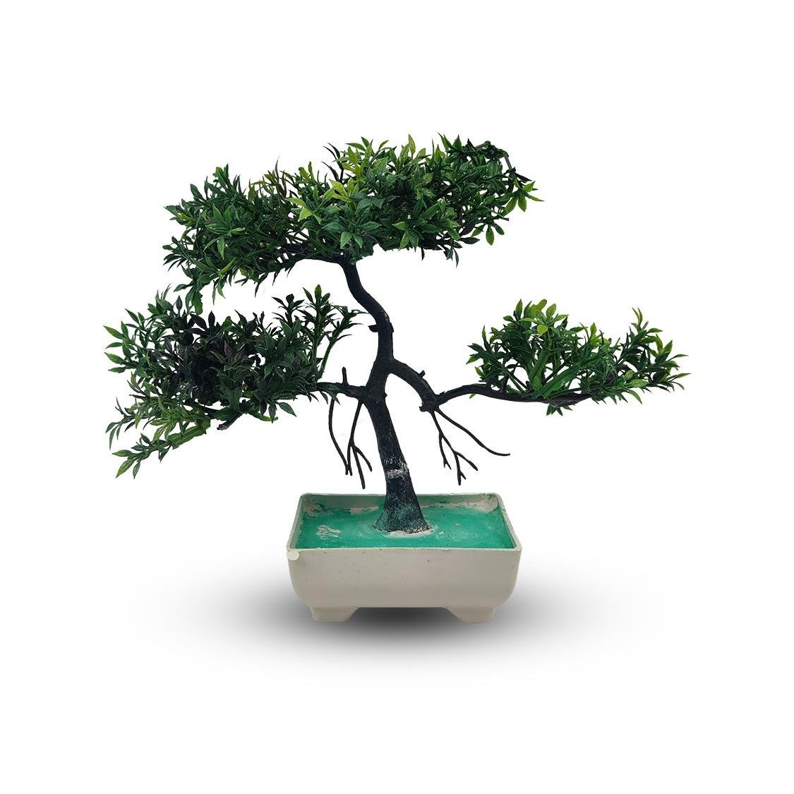Green Artificial Bonsai Tree ( 1 Piece ) - Bonsai Tree Room Decor for Home, Office & Bedroom | Best Artificial… - Image 3