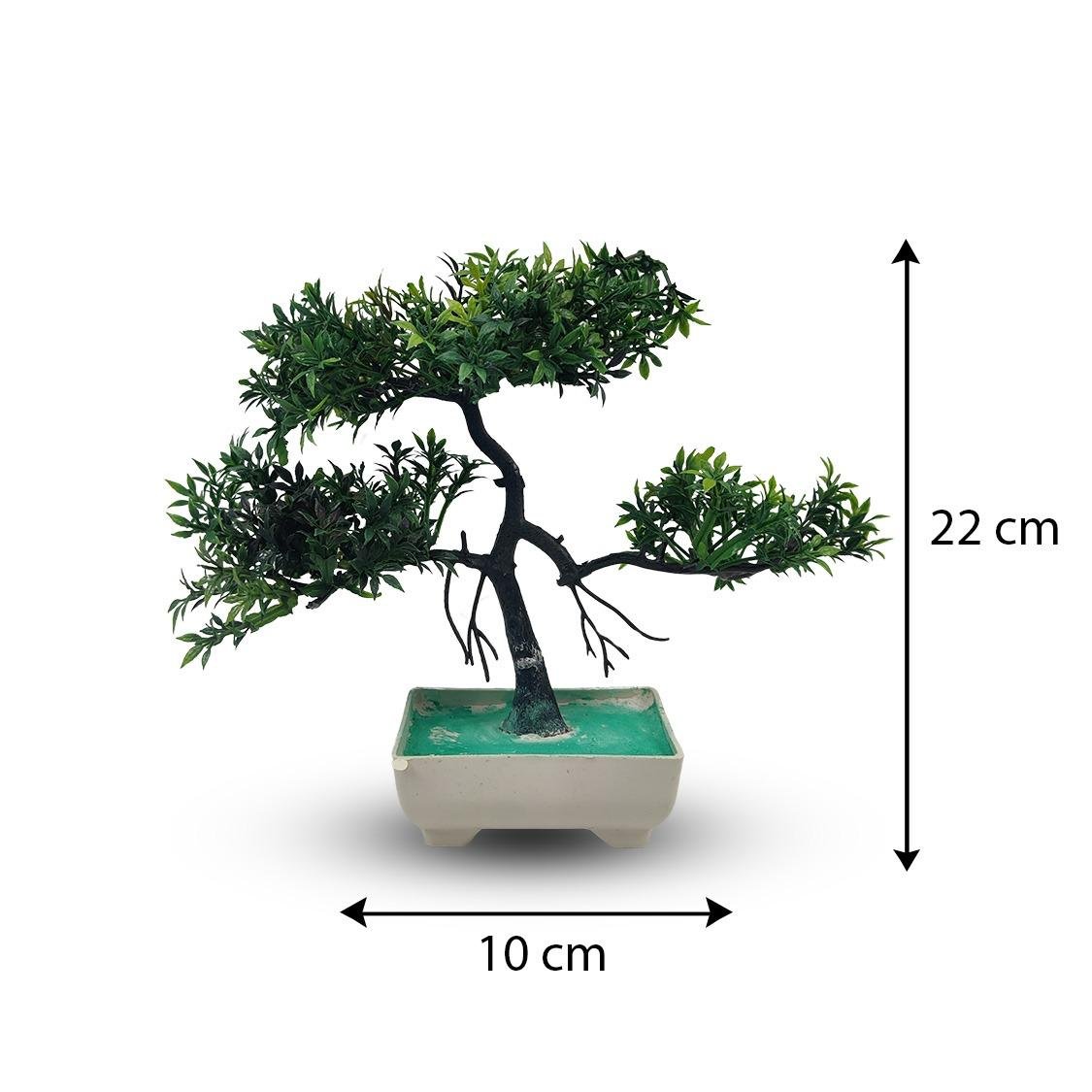 Green Artificial Bonsai Tree ( 1 Piece ) - Bonsai Tree Room Decor for Home, Office & Bedroom | Best Artificial… - Image 2