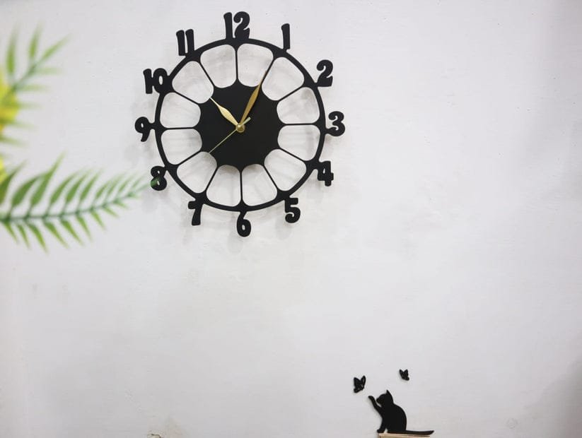 Retro Design 3D Wooden wall clock for Living Room Retro Decor Wall Clock - Image 5