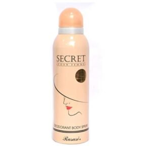Rasasi Secret Pour Femme Deodorant Body Spray - 200ml | Best Quality Body Spray | 4 Hours Long - Lasting | Best…