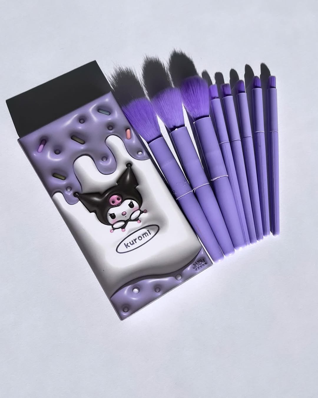 8 Pcs Makeup Brush Set In Velvet Bag Makeup Concealer Brush, Blush Powder Brush - Image 2