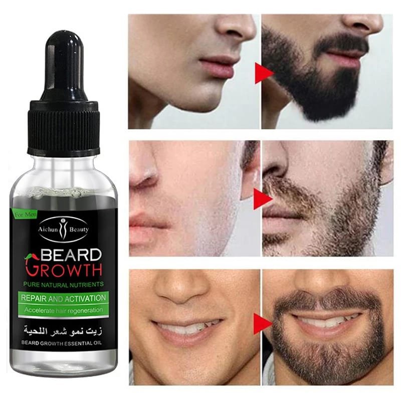 Aichun Beauty Organic Men Beard Growth Oil Concave Naturals Beard Oil 35 ML - Image 4