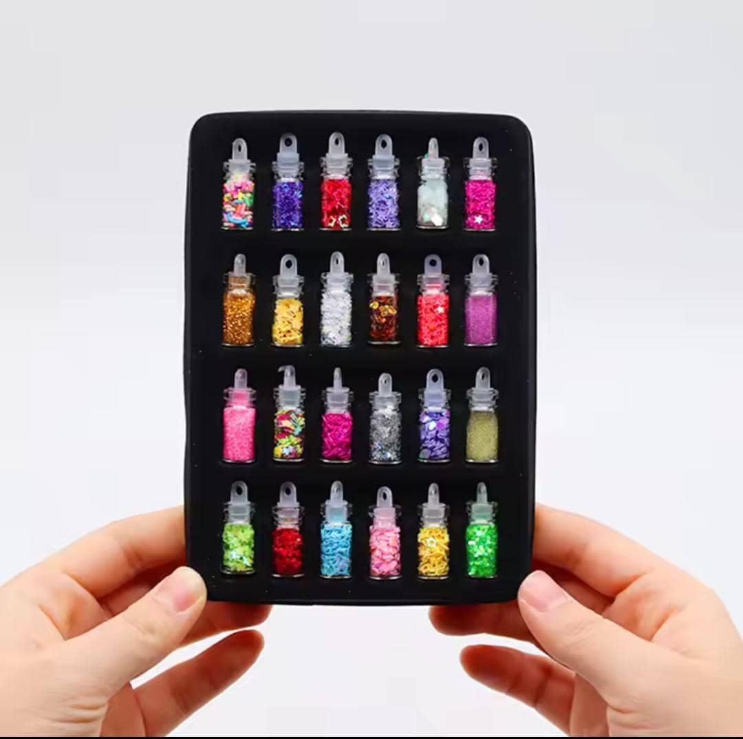 DIY Starry Nail Art Kit, Nail Decals, Glitter Jar Art kit Features a Selection of Starry Nail Stickers, Multi… - Image 3