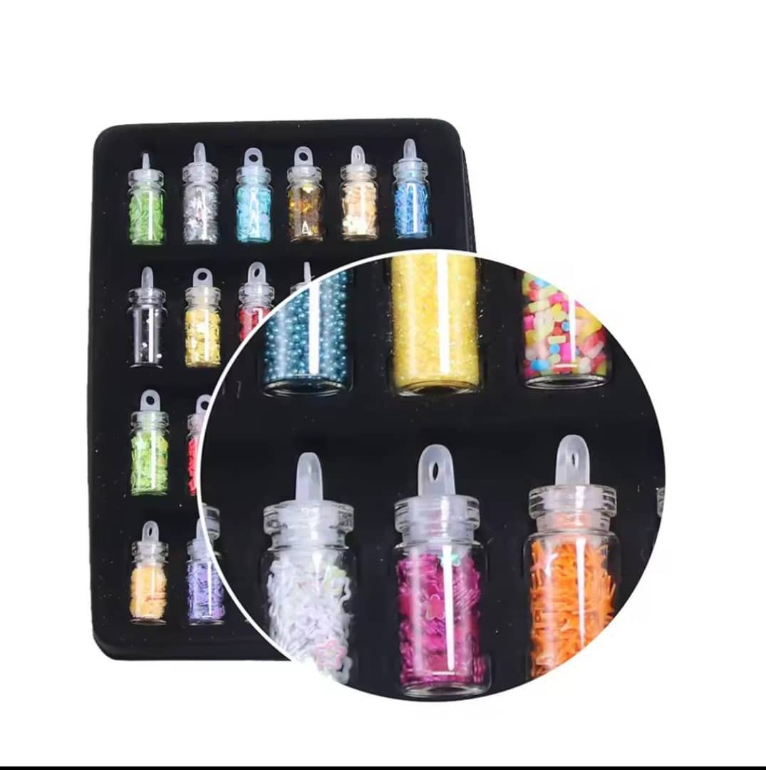 DIY Starry Nail Art Kit, Nail Decals, Glitter Jar Art kit Features a Selection of Starry Nail Stickers, Multi… - Image 2