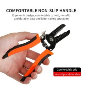 Stripping Pliers, Multifunctional Stainless Steel Wire Cable Stripping Pliers Cutting Tool Wire Cutter, Long…
