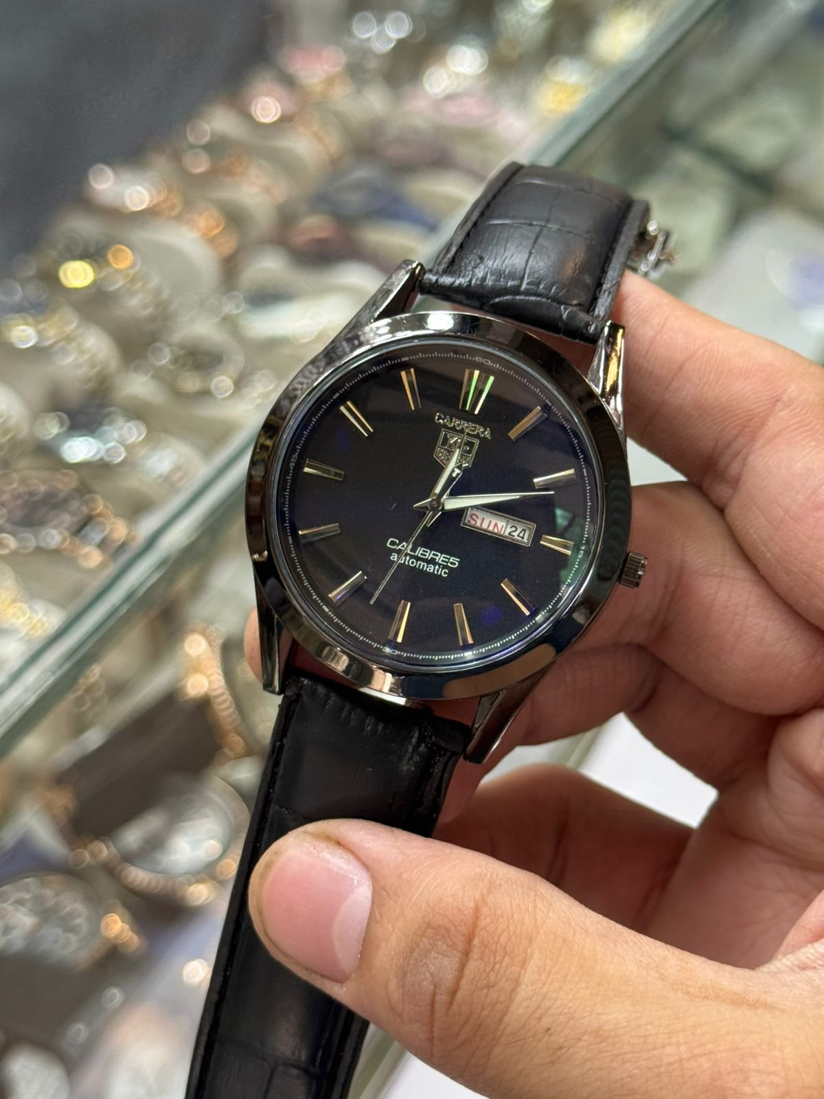 Carrera Calibre 5 - Luxury Swiss Watch With Leather Strap Mens Watch Wrist Watch | Best Quality Men Watch | Best… - Image 4
