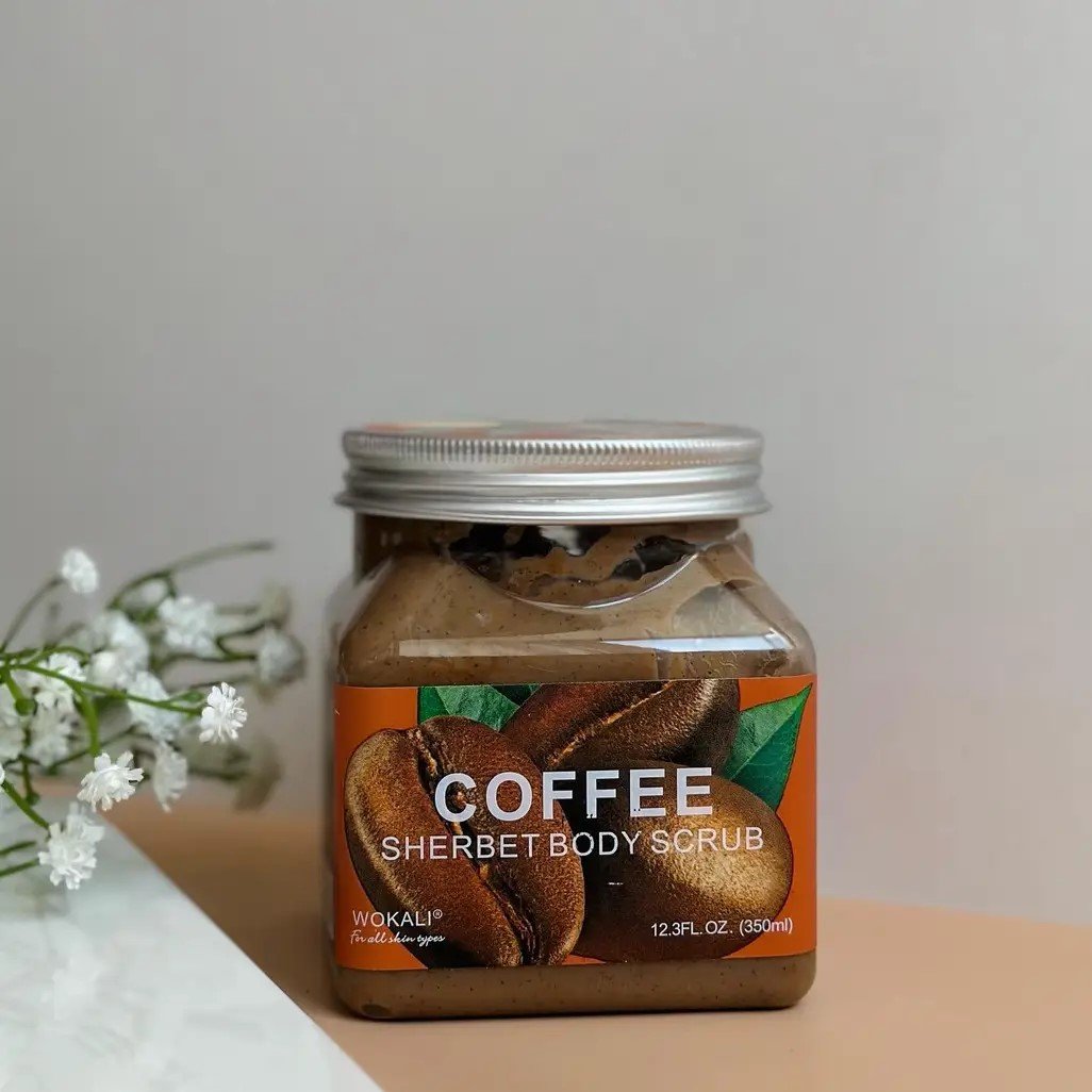 Pack Of 02 | WOKALI Coffee Sherbet Body Scrub 350ml - WKL692 - Exfoliating & Hydrating Coffee Scrub - Image 4