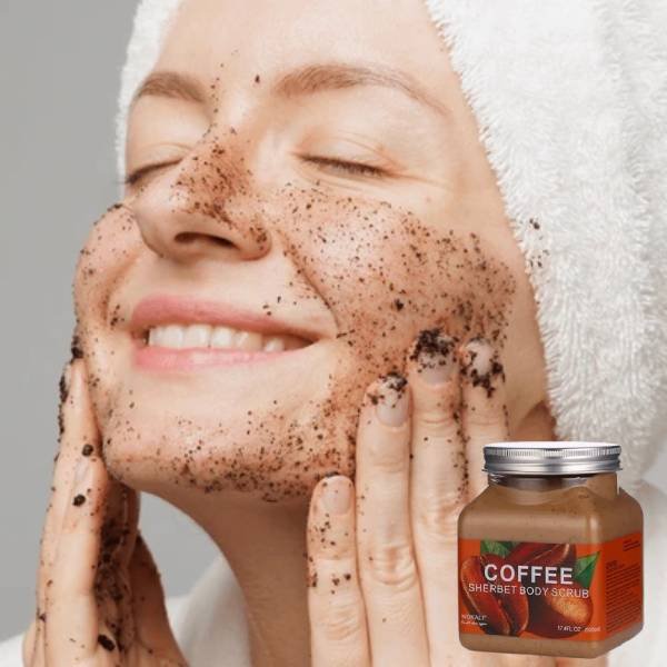 Pack Of 02 | WOKALI Coffee Sherbet Body Scrub 350ml - WKL692 - Exfoliating & Hydrating Coffee Scrub