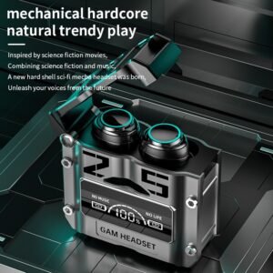 M25 Wireless Headphones Earphones Bluetooth Touch Control Noise Reduction Stereo Waterproof Earbuds Headset (Black)