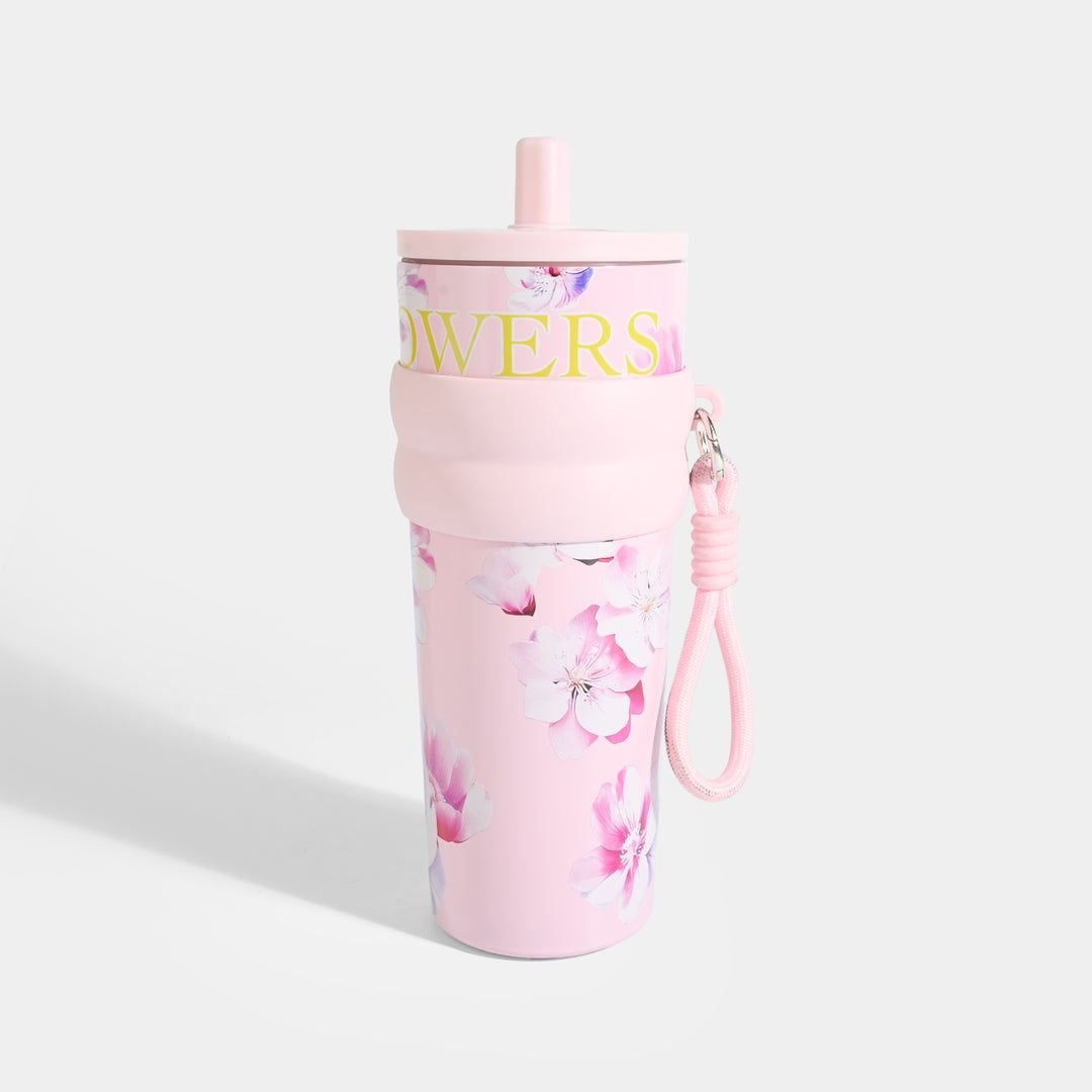 Flowers Tumbler 700ml - Stylish Floral Design Drinking Cup for Home, Office & Everyday Use - Image 2