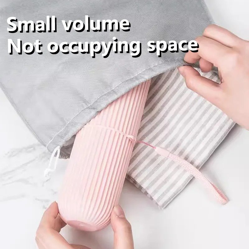 Portable Toothbrush Holder Case Toothpaste Storage Cup Household Travel (random color) - Image 3