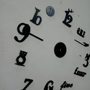 Decorative 3D Clock / DIY Clock Creative 3D Wooden wall clock for Home Decor