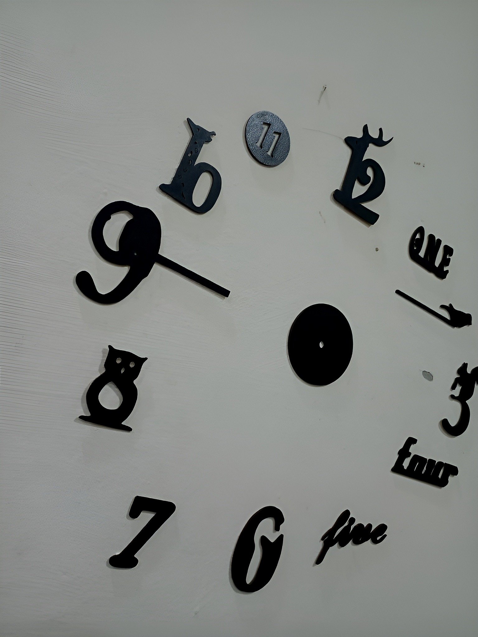 Decorative 3D Clock / DIY Clock Creative 3D Wooden wall clock for Home Decor