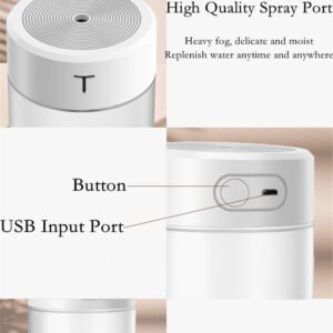 Air Humidifier Portable Mini USB Aroma Diffuser With Night Light Cool Mist For Bedroom Home Car Purifier…