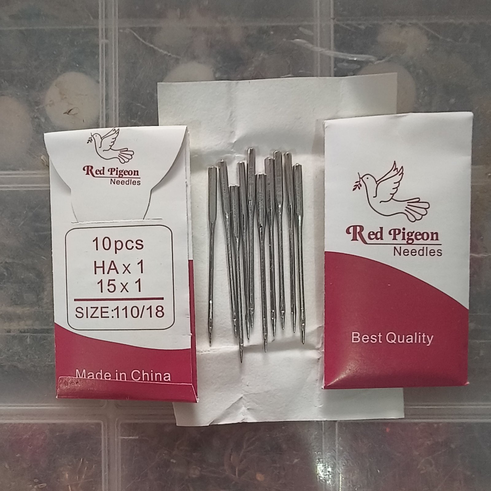 Red Pigeon Sewing Machine Needles - Size 110/18 - Image 3