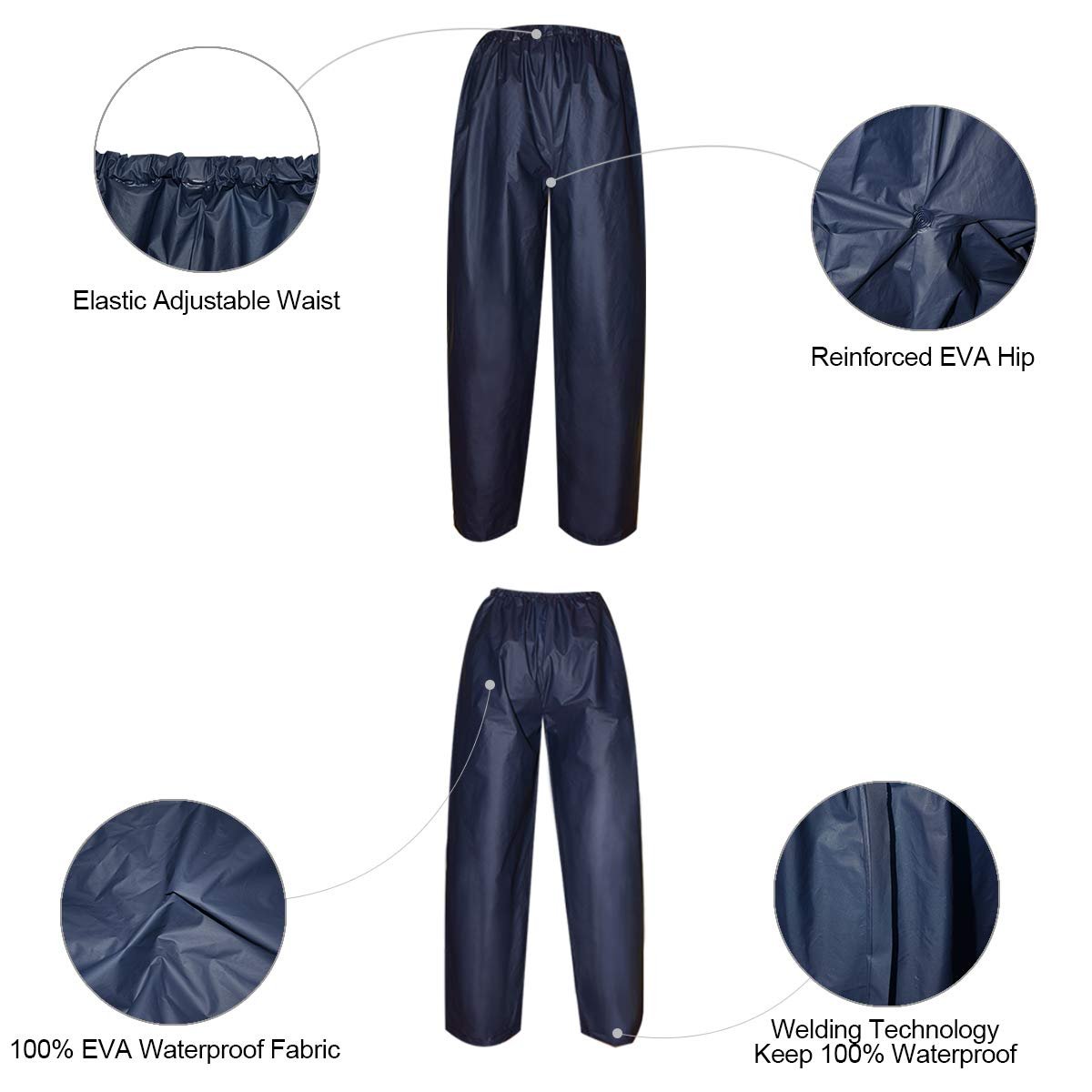 Waterproof Rain Coat & Pant | Lite Waterproof Rain Suit | Rain Coat | Rainwear | Rain Suit ( Random Color ) - Image 2
