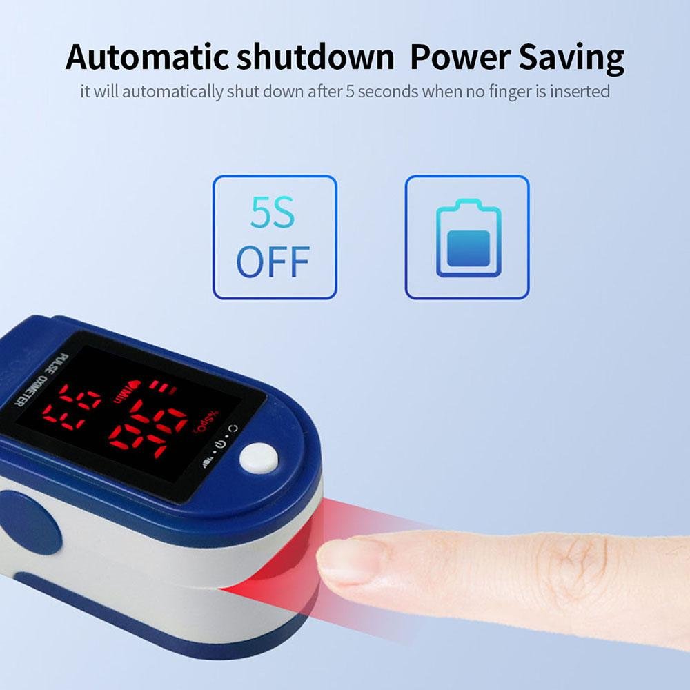 Fingertip Pulse Oximeter Blood Oxygen Saturation Detector Pulse Rate Monitor Portable Oximeter with Fingertip Puls… - Image 3