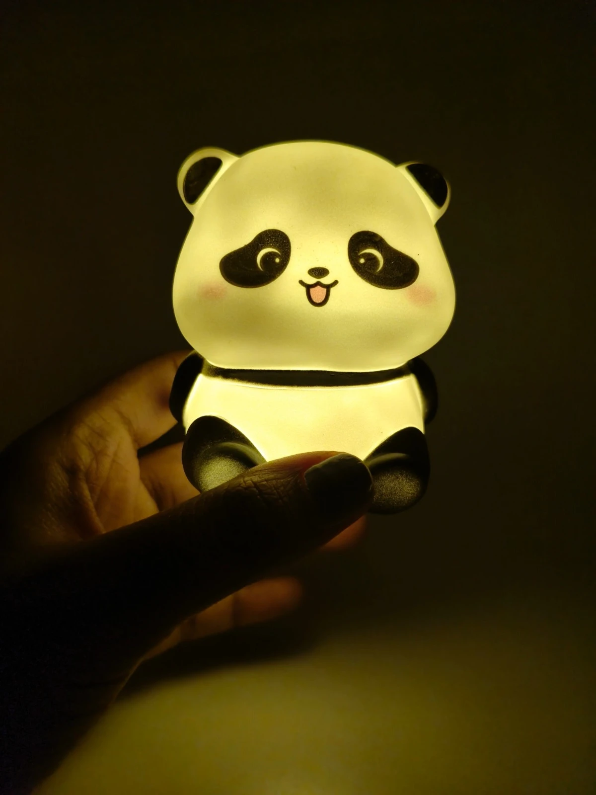 Cute Mini Panda LED Night Light Rechargeable Touch Lamp Adorable Portable Silicone Night Light For Kids Bedroom… - Image 3
