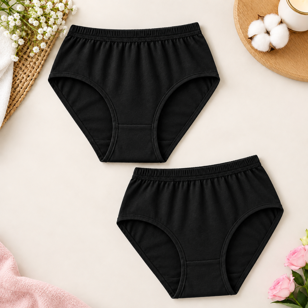 Everyday Soft Cotton Jersey Women's Panties Breathable Comfortable Ladies Underwear Innerwear - Pack of 5 - Image 2