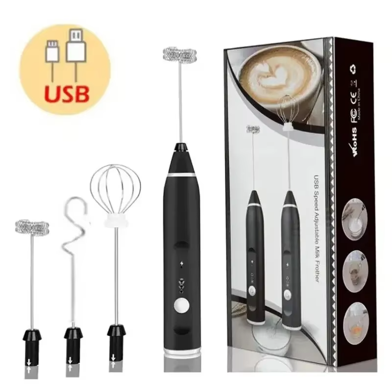 Rechargeable Electric Coffee Mixer Egg Beater Quick Frothing Action - Image 4