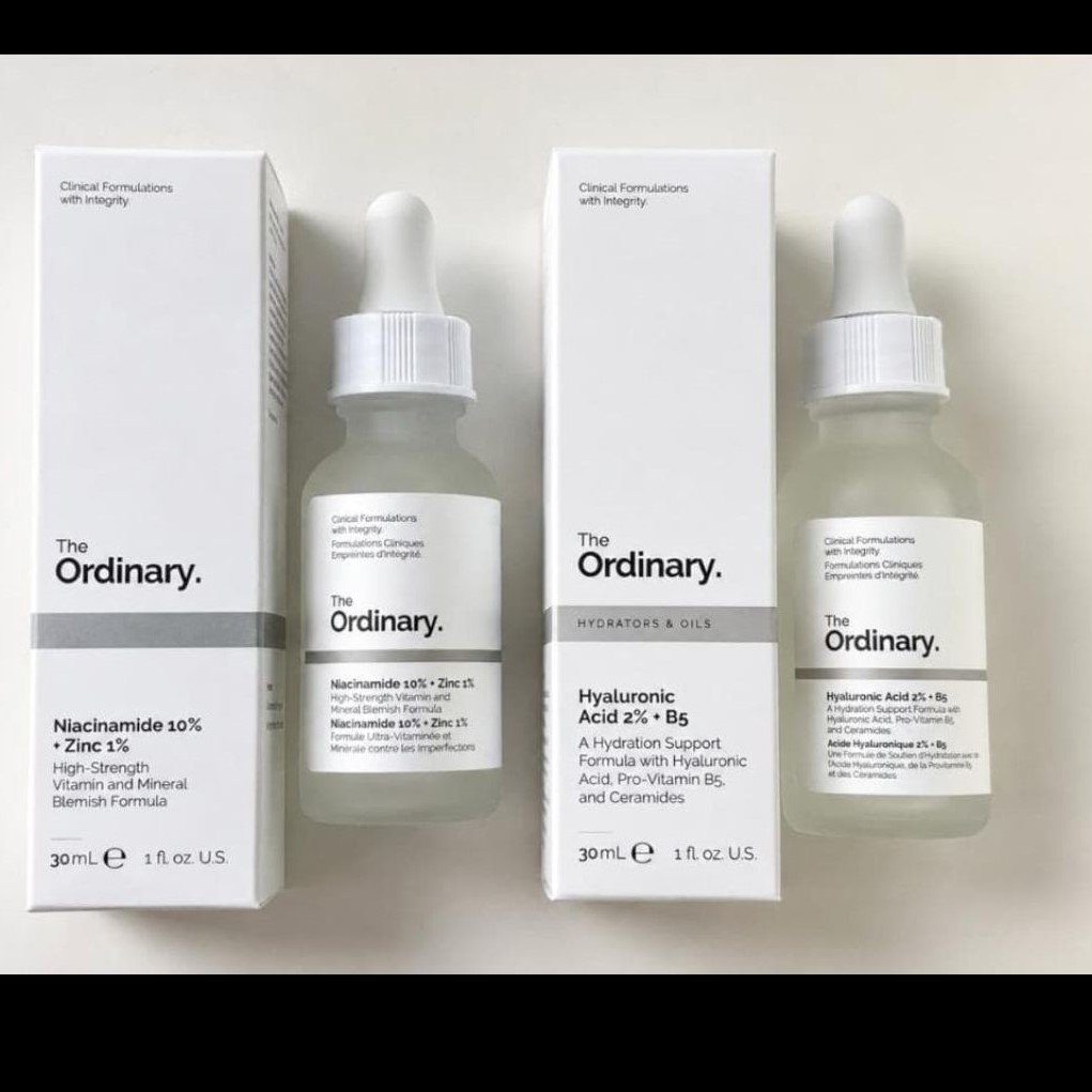 The Ordinary Serum Niacinamide 10 % + Zinc 1 % (30ML) And Hyaluronic Acid 2 % + B5 Serums (30ML) Skincare Duo… - Image 3