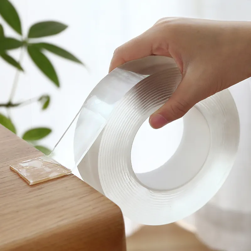 3 Meter - Transparent Strong Double Sided Nano Tape Heavy Duty Traceless Washable Reusable Adhesive Tape For Home…