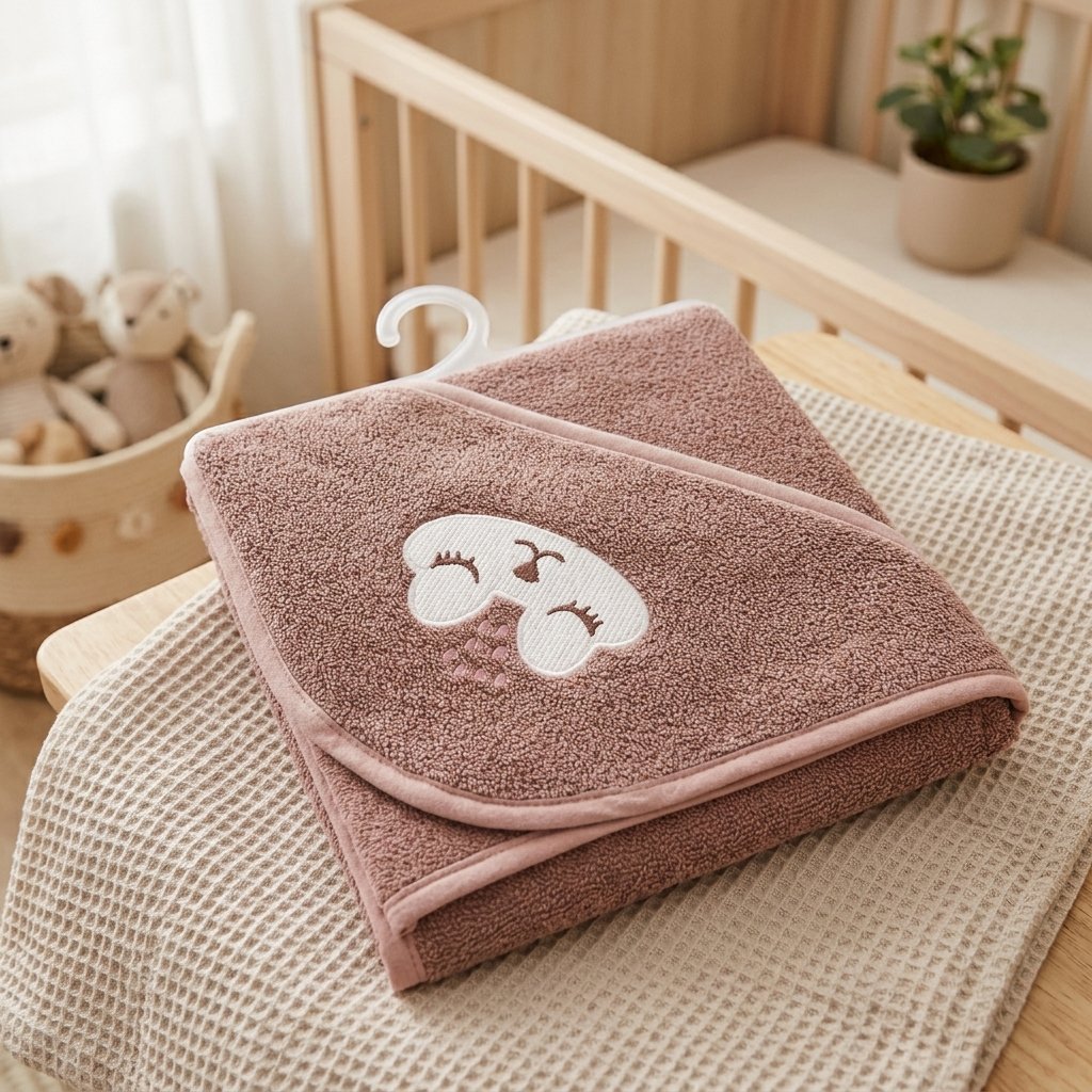 Premium Baby Hooded Towel - Soft & Comfortable Bath Towel for Newborns and Kids (Random Color)