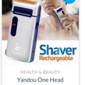MEN CLEAN SHAVER MACHINE ELECTRIC SHAVER FOR MEN SILVER BLUE MEN CLEAN SHAVER MACHINE YANDOU FOIL SHAVER…