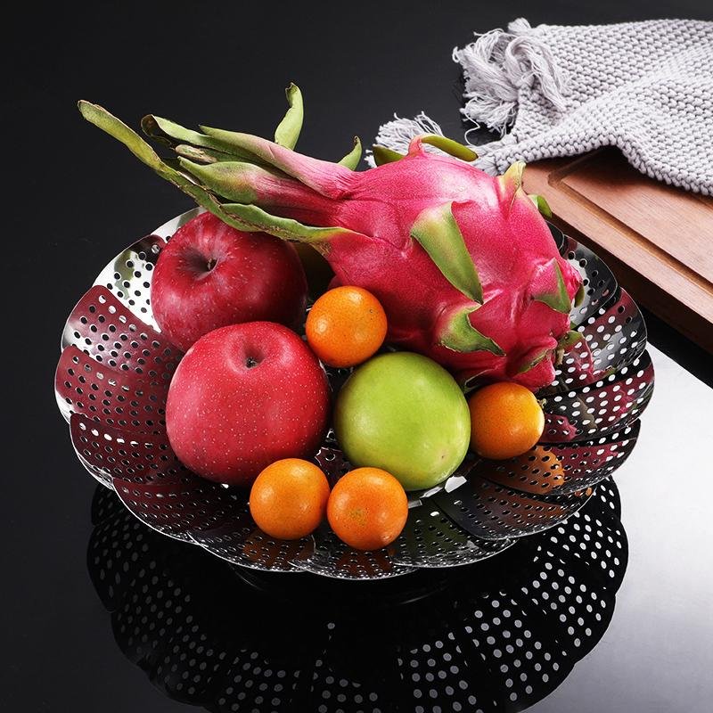 304 Stainless Steel Folding Steamer Tray Steam Rack Steam - Image 2