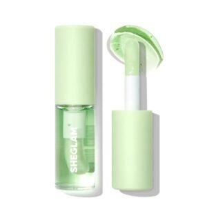 SHEGLUM Plumping Lip Oil Moisturizing Glossy Hydrating Tinted Lip Care Product For Shiny Volumized Lips - Pack of 5