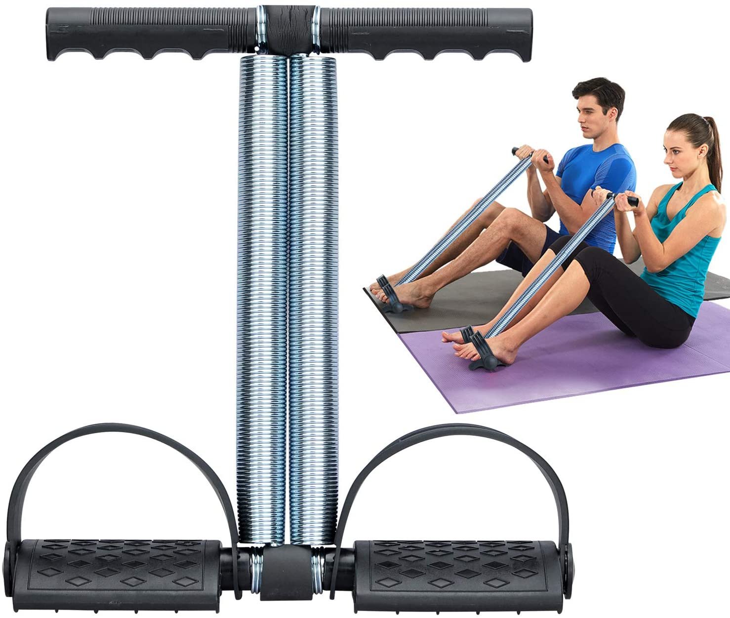 Tummy Trimmer Double Spring Heavy Duty Fitness Equipment Portable Workout Machine For Home Gym Exercise - Image 3