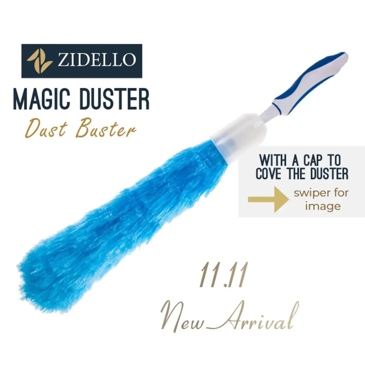 Static Feather Duster with Protective Cover - Ideal for Home, Office, and Car Dust Cleaning