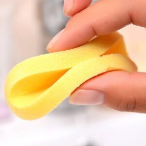 (12 Pcs)Compressed Facial Sponge Face Cleansing Sponge (random color)