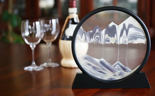 3d Moving Sandscapes Frame | Moving Sand Lamp frame ( Random Color )7inch - Image 3