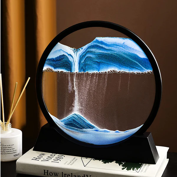 3d Moving Sandscapes Frame | Moving Sand Lamp frame ( Random Color )7inch - Image 5