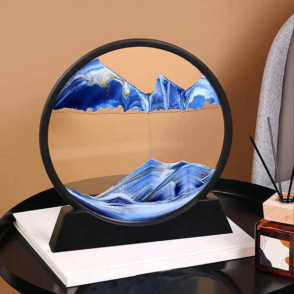 3d Moving Sandscapes Frame | Moving Sand Lamp frame ( Random Color )7inch - Image 4
