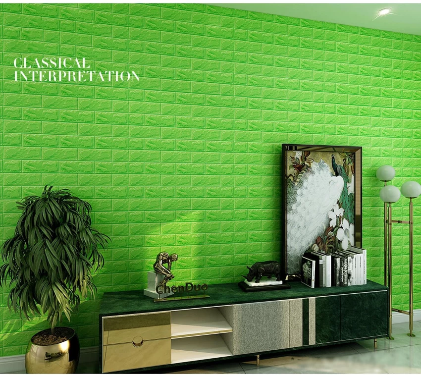 1 PC 2MM 3D Wall Panels - Peel and Stick Foam - 3D Brick Wallpaper - Self - Adhesive Wallpaper for Interior Wall… - Image 4